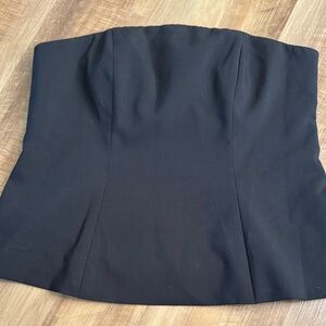 Black Strapless Top